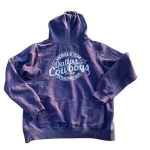 Authentic Cowboys Her Style Dallas Cowboys Woman's Full Zip Hoodie Size Large